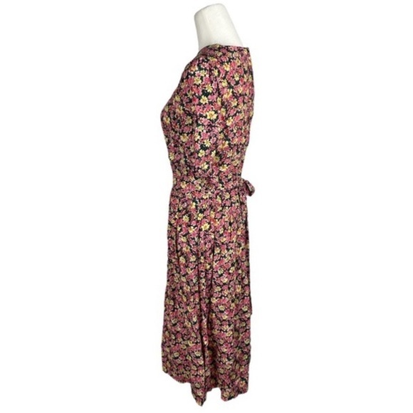 Vintage ILGWU Floral Karin Stevens by Steven Stoller Midi Dress Cottage Core sz8 - Picture 3 of 14